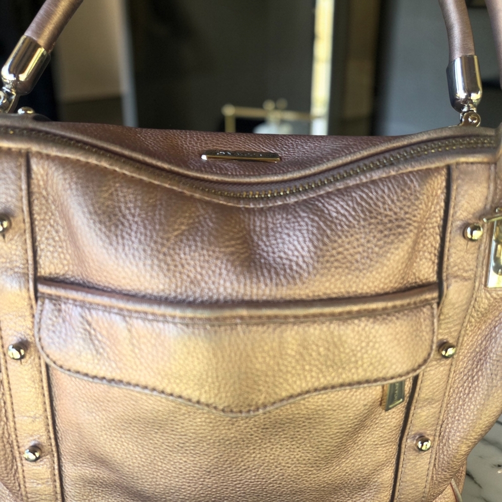 Rebecca Minkoff Gold Cupid Satchel - Picture 6 of 16
